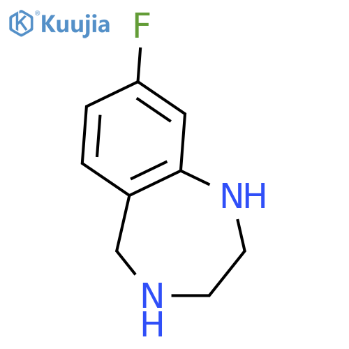 8-fluoro-2,3,4,5-tetrahydro-1H-benzoe1,4diazepine structure