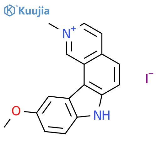 10-methoxy-2-methyl-7H-pyrido(4,3-c)carbazolium structure
