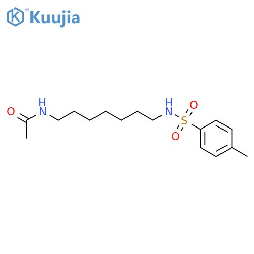 Acetamide, N-[7-[[(4-methylphenyl)sulfonyl]amino]heptyl]- structure