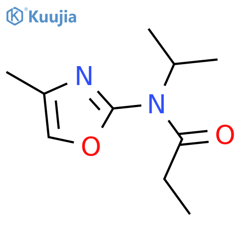Propanamide, N-(1-methylethyl)-N-(4-methyl-2-oxazolyl)- structure