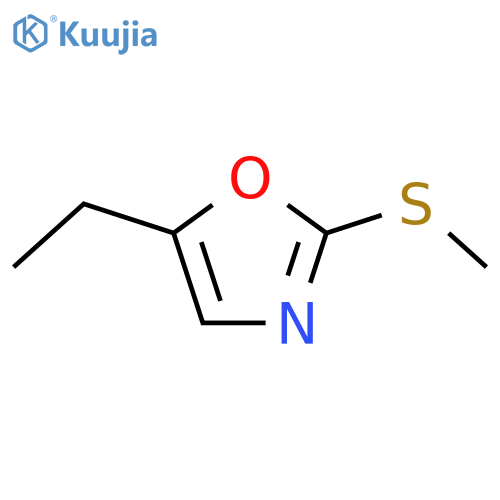 Oxazole, 5-ethyl-2-(methylthio)- structure