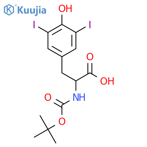 Boc-3,5-Diiodo-L-tyrosine structure