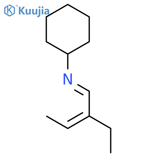 Cyclohexanamine, N-(2-ethyl-2-butenylidene)- structure