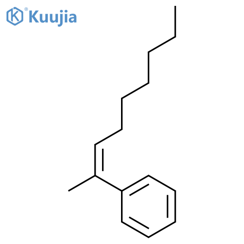 Benzene, [(1E)-1-methyl-1-octenyl]- structure
