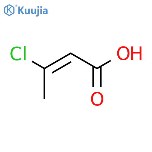 trans-3-chloro-2-butenoic acid structure