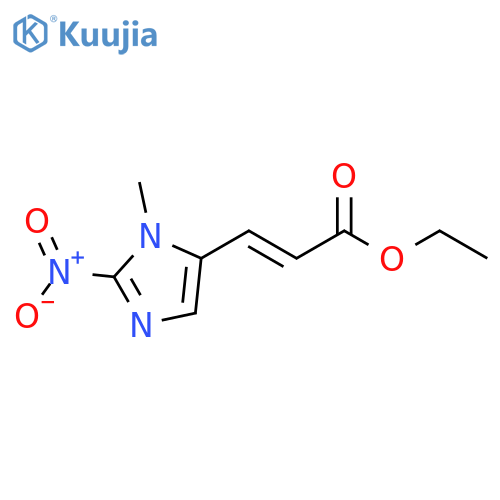 2-Propenoic acid, 3-(1-methyl-2-nitro-1H-imidazol-5-yl)-, ethyl ester, (E)- (9CI) structure