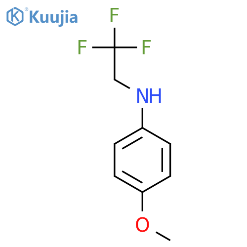 4-methoxy-N-(2,2,2-trifluoroethyl)aniline structure
