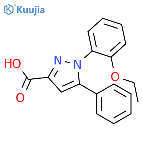 1H-Pyrazole-3-carboxylic acid, 1-(2-ethoxyphenyl)-5-phenyl- structure