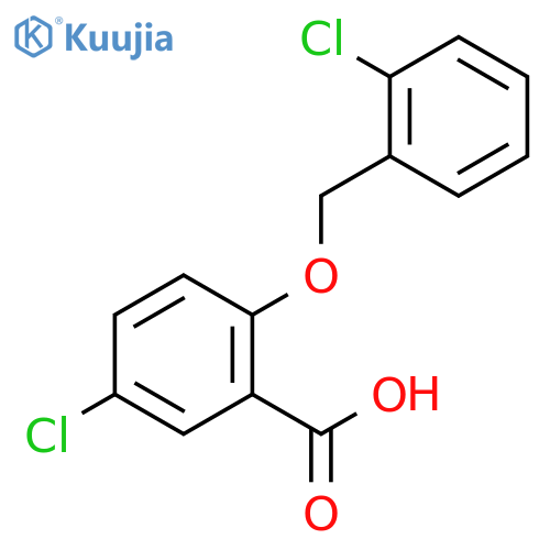 5-Chloro-2-(2-chlorobenzyl)oxybenzoic Acid structure