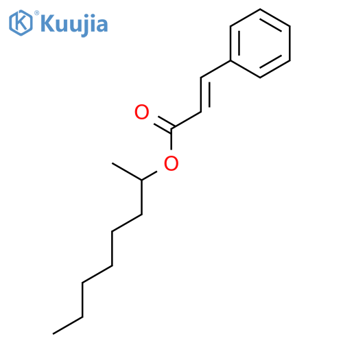 2-Propenoic acid, 3-phenyl-, 1-methylheptyl ester structure