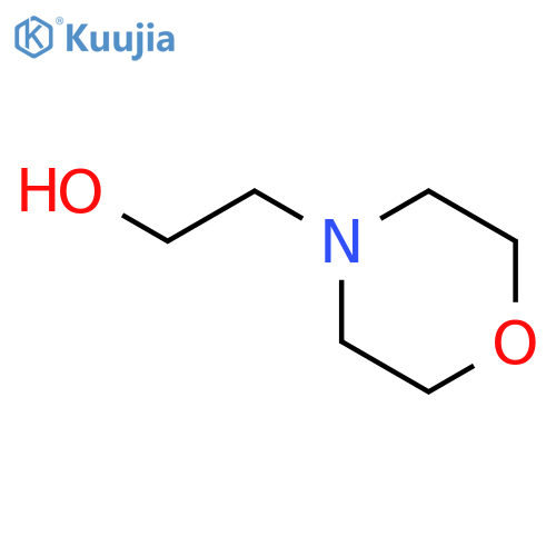 N-(2-Hydroxyethyl)morpholine structure