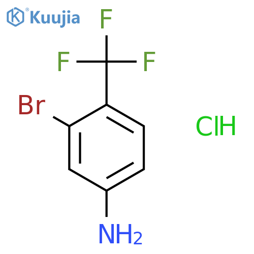3-bromo-4-(trifluoromethyl)aniline hydrochloride structure