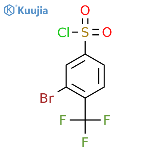 Benzenesulfonyl chloride, 3-bromo-4-(trifluoromethyl)- structure