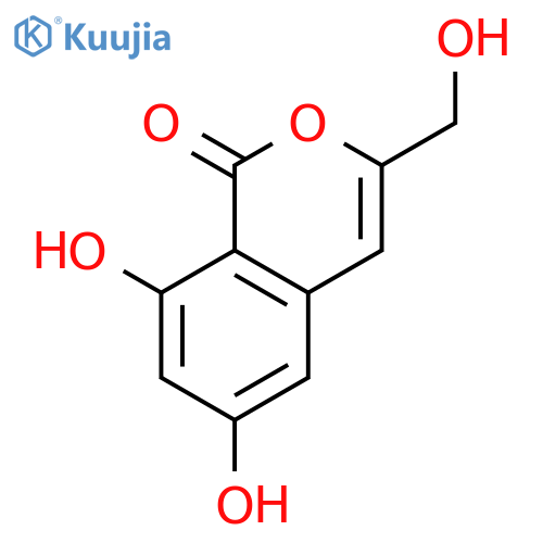 1H-2-Benzopyran-1-one, 6,8-dihydroxy-3-(hydroxymethyl)- structure