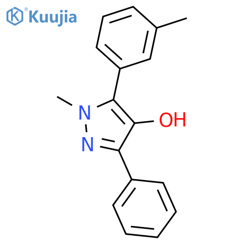 1H-Pyrazol-4-ol, 1-methyl-5-(3-methylphenyl)-3-phenyl- structure