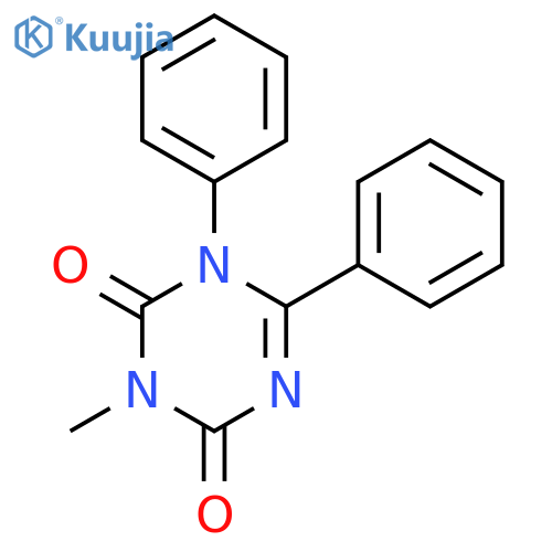 1,3,5-Triazine-2,4(1H,3H)-dione, 3-methyl-1,6-diphenyl- structure