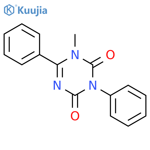 1,3,5-Triazine-2,4(1H,3H)-dione, 1-methyl-3,6-diphenyl- structure