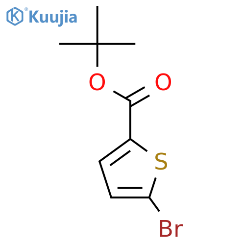 2-Thiophenecarboxylic acid, 5-bromo-, 1,1-dimethylethyl ester structure