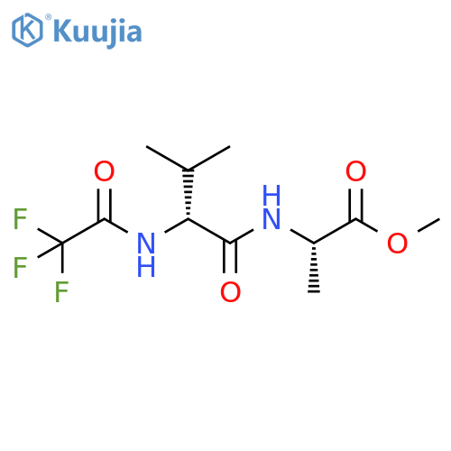 L-Alanine, N-[N-(trifluoroacetyl)-D-valyl]-, methyl ester structure