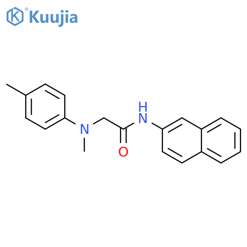 Acetamide, 2-[methyl(4-methylphenyl)amino]-N-2-naphthalenyl- structure