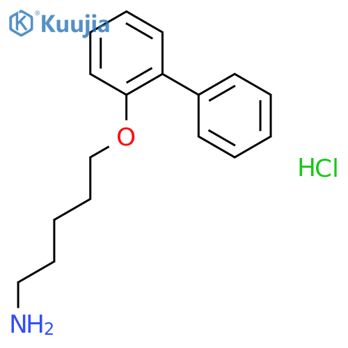 1-Pentanamine, 5-([1,1'-biphenyl]-2-yloxy)-, hydrochloride structure