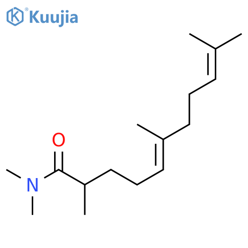 5,9-Undecadienamide, N,N,2,6,10-pentamethyl-, (E)- structure