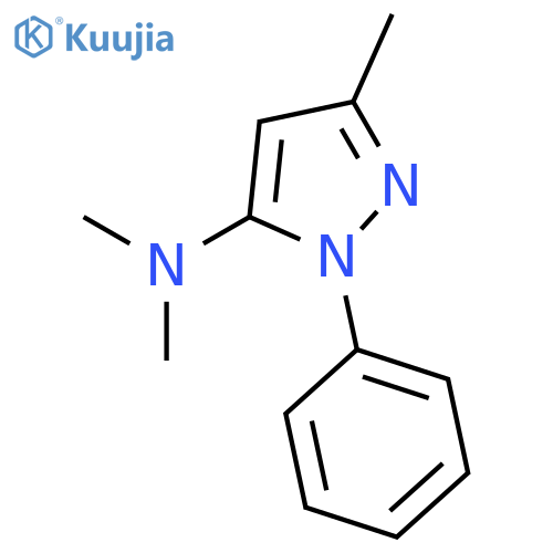 1H-Pyrazol-5-amine, N,N,3-trimethyl-1-phenyl- structure