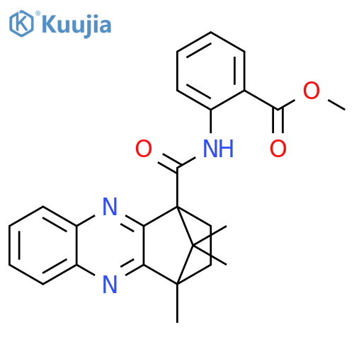 methyl 2-{12,15,15-trimethyl-3,10-diazatetracyclo10.2.1.0^{2,11}.0^{4,9}pentadeca-2(11),3,5,7,9-pentaene-1-amido}benzoate structure