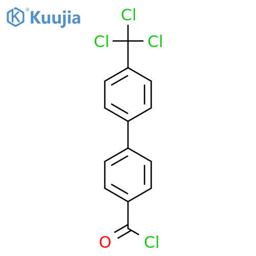 [1,1'-Biphenyl]-4-carbonyl chloride, 4'-(trichloromethyl)- structure