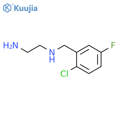 1,2-Ethanediamine, N-[(2-chloro-5-fluorophenyl)methyl]- structure