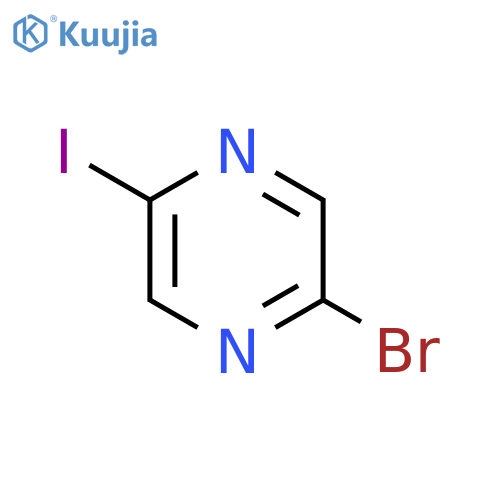 2-Bromo-5-iodopyrazine structure