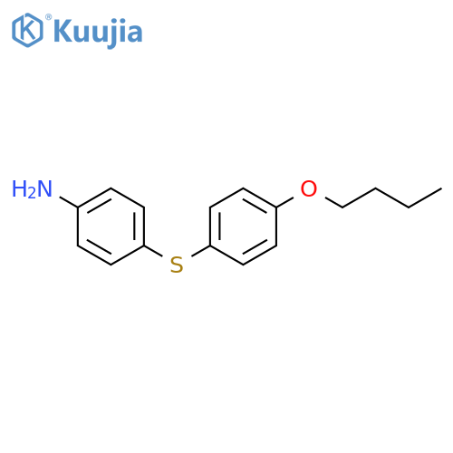 Benzenamine, 4-[(4-butoxyphenyl)thio]- structure