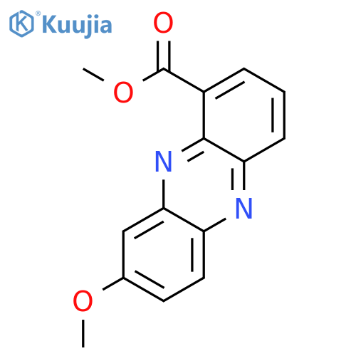1-Phenazinecarboxylic acid, 8-methoxy-, methyl ester structure