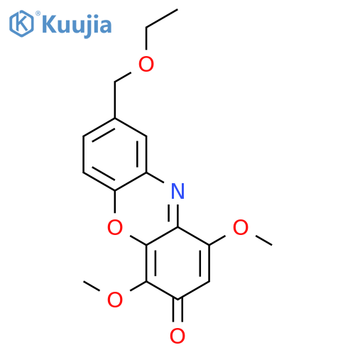 3H-Phenoxazin-3-one, 8-(ethoxymethyl)-1,4-dimethoxy- structure