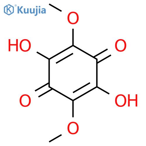 2,5-dihydroxy-3,6-dimethoxycyclohexa-2,5-diene-1,4-dione structure