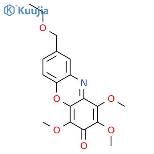 3H-Phenoxazin-3-one, 8-(ethoxymethyl)-1,2,4-trimethoxy- structure