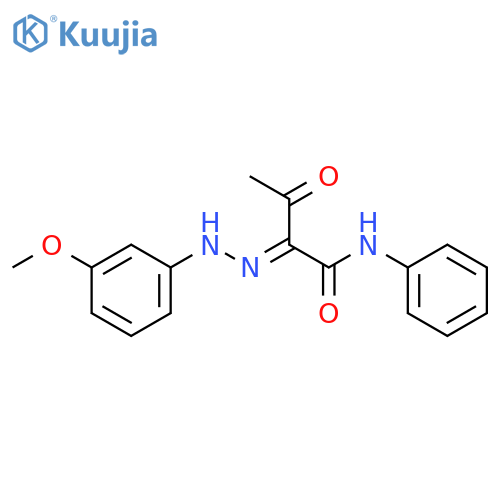Butanamide, 2-[(3-methoxyphenyl)hydrazono]-3-oxo-N-phenyl-, (Z)- structure