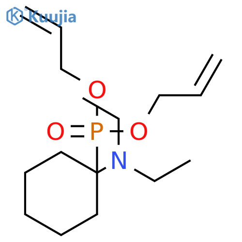Phosphonic acid, [1-(diethylamino)cyclohexyl]-, di-2-propenyl ester structure