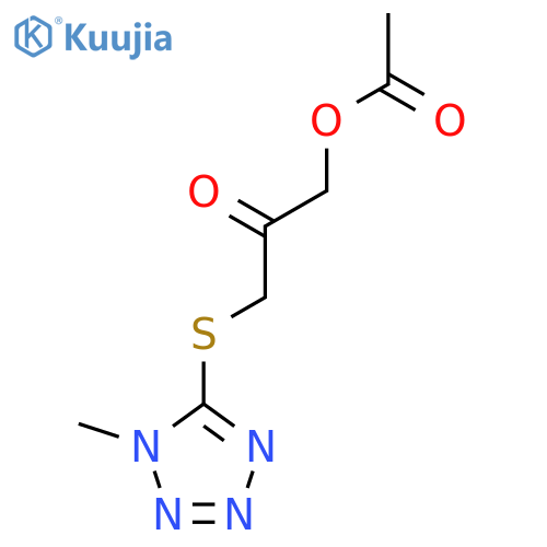 2-Propanone, 1-(acetyloxy)-3-[(1-methyl-1H-tetrazol-5-yl)thio]- structure