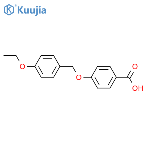 Benzoic acid, 4-[(4-ethoxyphenyl)methoxy]- structure