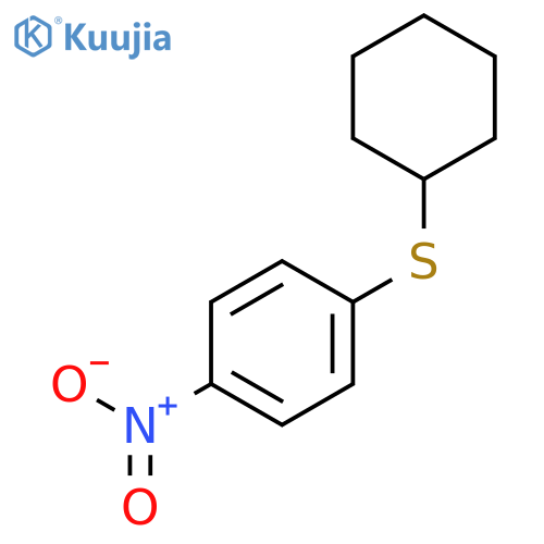 Benzene, 1-(cyclohexylthio)-4-nitro- structure