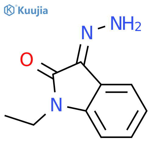 1-ethyl-3-hydrazinylidene-2,3-dihydro-1H-indol-2-one structure