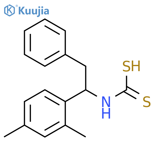 Carbamodithioic acid, [1-(2,4-dimethylphenyl)-2-phenylethyl]- structure