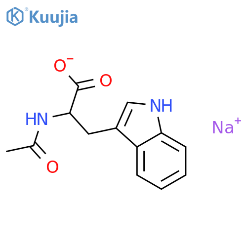Tryptophan, N-acetyl-,sodium salt (1:1) structure