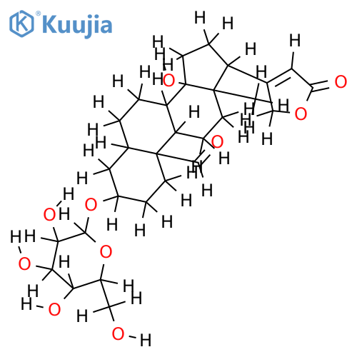corotoxigenin 3beta-D-glucoside structure