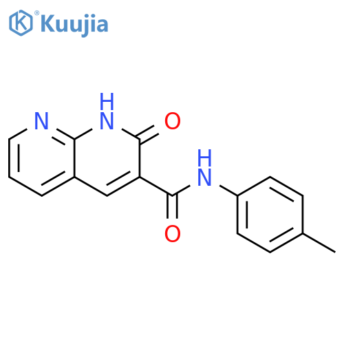 1,8-Naphthyridine-3-carboxamide,1,2-dihydro-N-(4-methylphenyl)-2-oxo- structure