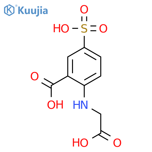 Benzoic acid, 2-[(carboxymethyl)amino]-5-sulfo- structure
