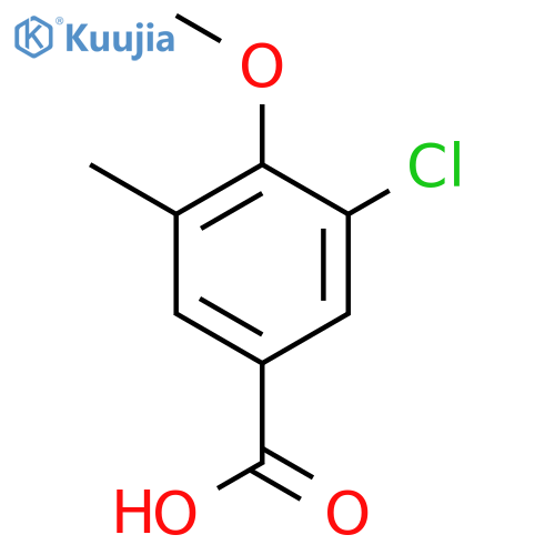 3-chloro-4-methoxy-5-methylbenzoic acid structure