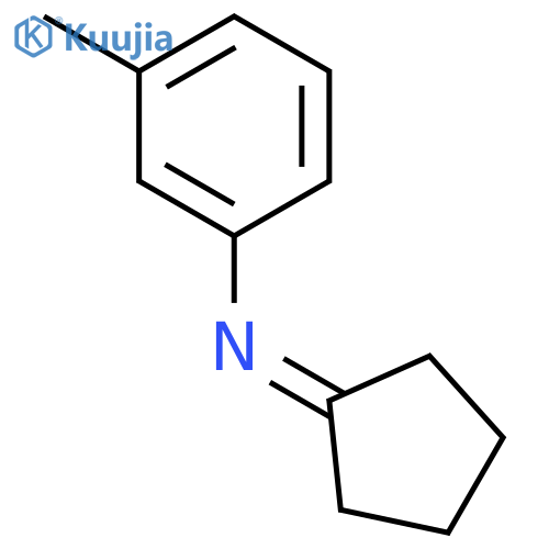 Benzenamine, N-cyclopentylidene-3-methyl- structure
