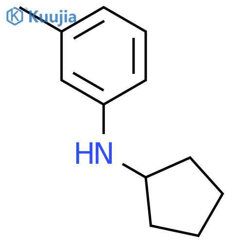 N-cyclopentyl-3-methylaniline structure